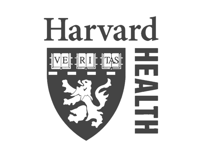 Logo of Harvard Health featuring a shield with a lion and the word 'VERITAS'.