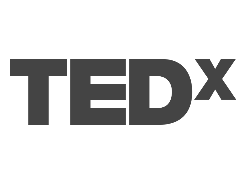 A bold, stylized logo with the letters 'TED' in large font followed by a small 'X', representing ideas worth spreading.