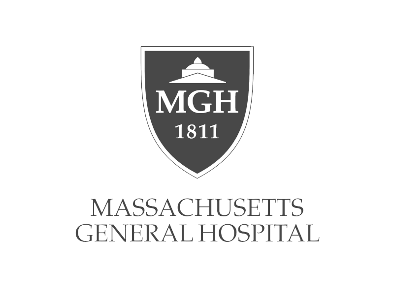 A logo featuring a shield with the initials 'MGH', the year '1811', and the name 'Massachusetts General Hospital' below.